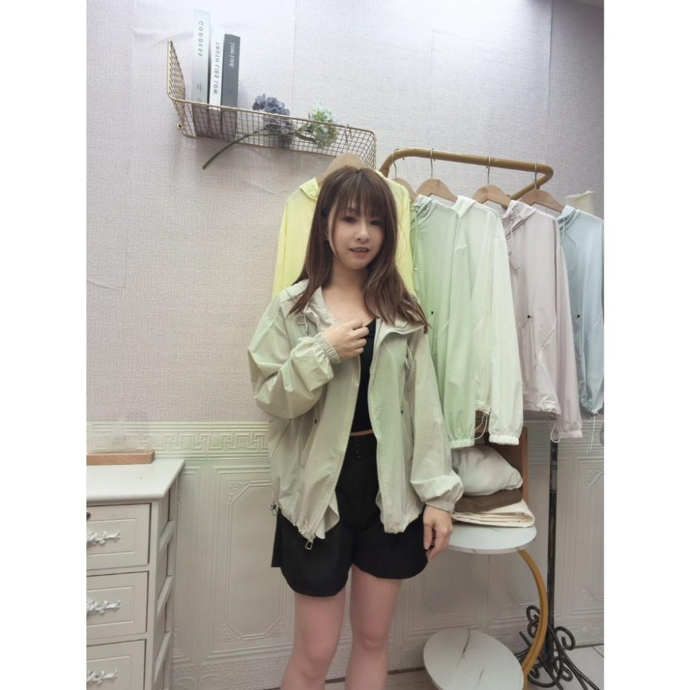 MIMA女王❤A642💡機能實搭超型感連帽防曬外套-細節圖4