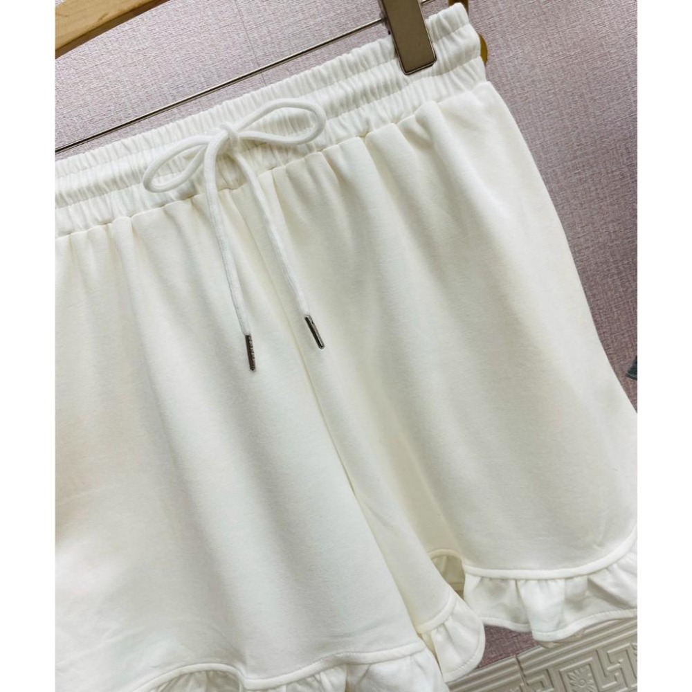 MIMA女王❤A632💡舒適俏皮甜美木耳下擺鬆緊短褲-細節圖3