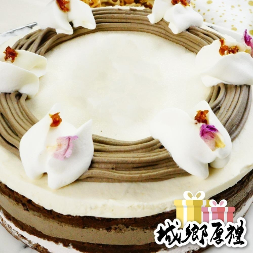 【奇蹟烘焙】六吋靜岡焙茶莓果蛋糕(蛋素，含酒)