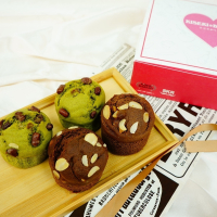 【奇蹟烘焙】植萃能量可可+抹茶旦糕 4入組 無麩質 蛋素