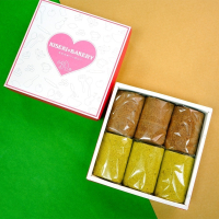 【奇蹟烘焙】巧遇禮盒(六入)-神之果+抹茶捲 蛋素