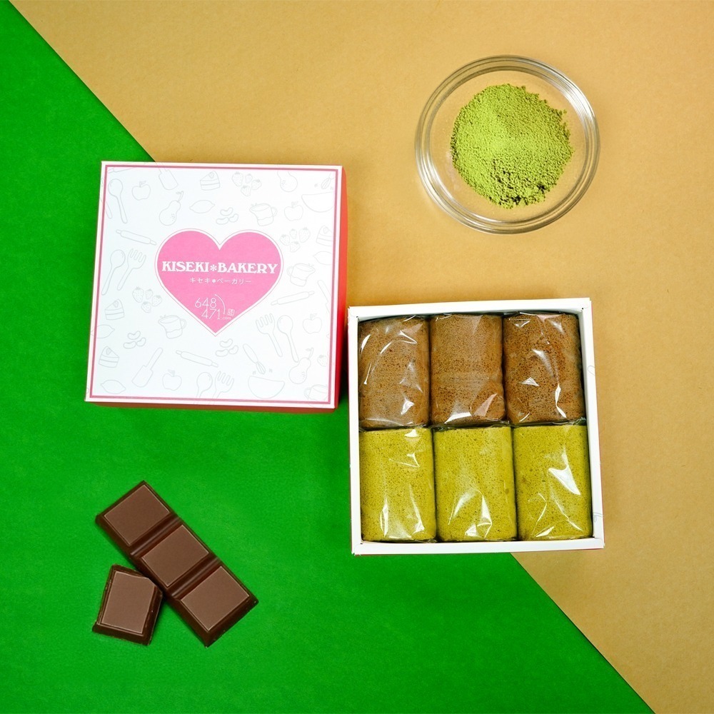 【奇蹟烘焙】巧遇禮盒(六入)-神之果+抹茶捲 蛋素-細節圖2