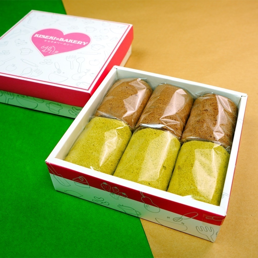 【奇蹟烘焙】巧遇禮盒(六入)-神之果+抹茶捲 蛋素-細節圖3