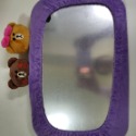 紫框+情侶熊鏡套無鏡子