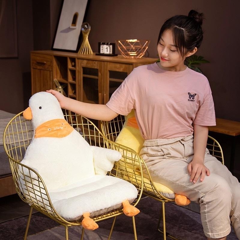 大白鵝 白鵝 黃鵝 鵝 加厚 連體 坐墊 座墊 墊子 椅墊-細節圖2