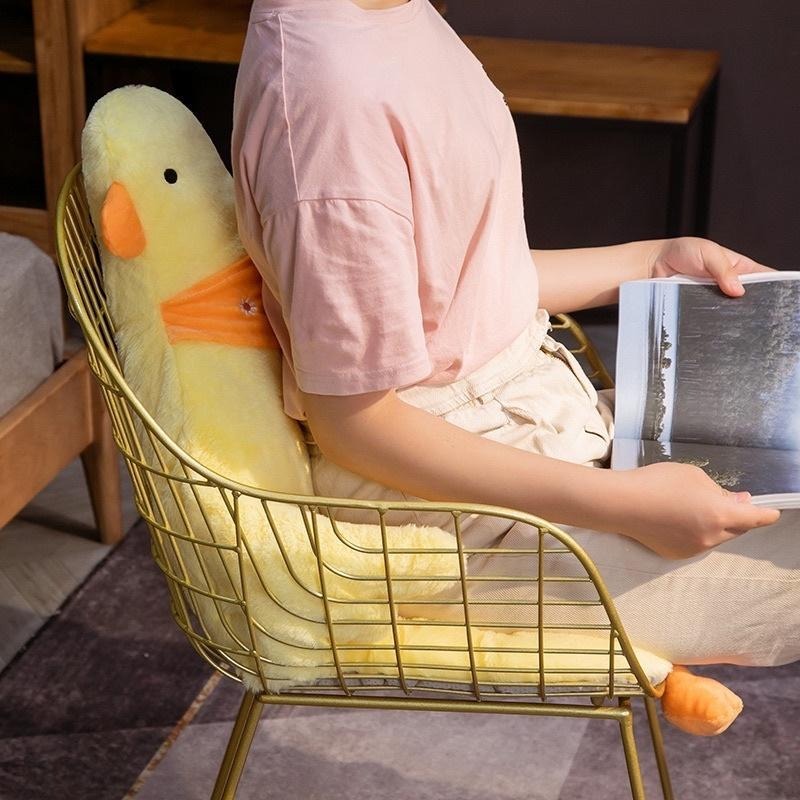 大白鵝 白鵝 黃鵝 鵝 加厚 連體 坐墊 座墊 墊子 椅墊-細節圖3