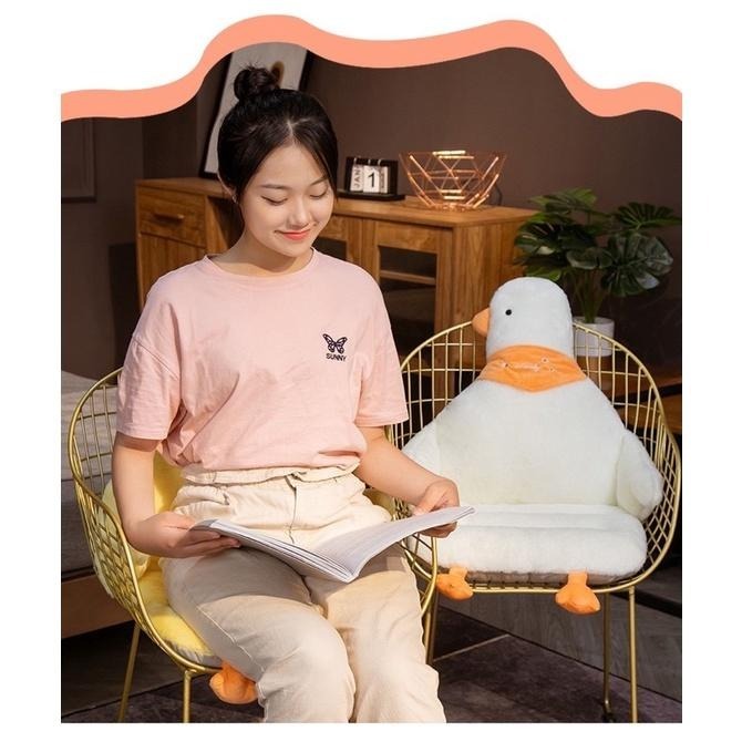 大白鵝 白鵝 黃鵝 鵝 加厚 連體 坐墊 座墊 墊子 椅墊-細節圖7