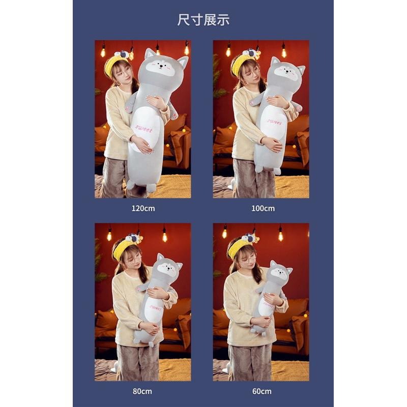 哈士奇 八哥犬 考拉 無尾熊 小豬 豬 動物 長條 抱枕 情人節 生日 禮物-細節圖4