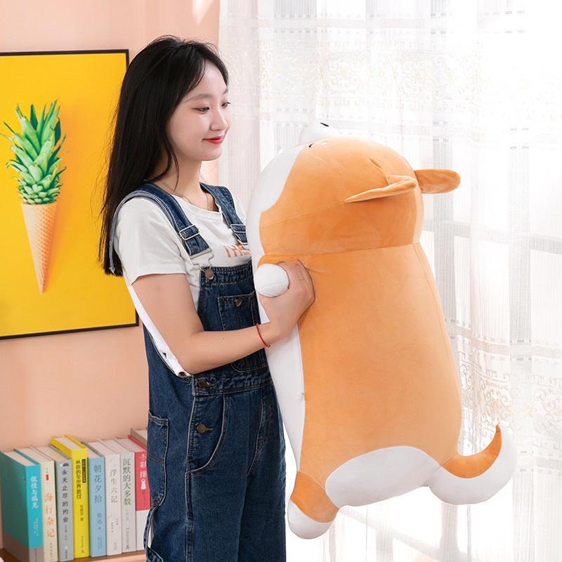 2023最新 柴犬 狗狗 小狗 趴趴款長抱枕 趴睡枕 大抱枕 枕頭 靠腰 生日 情人節 聖誕節 禮物-細節圖3