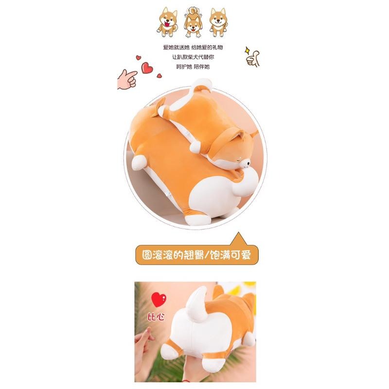 2023最新 柴犬 狗狗 小狗 趴趴款長抱枕 趴睡枕 大抱枕 枕頭 靠腰 生日 情人節 聖誕節 禮物-細節圖9
