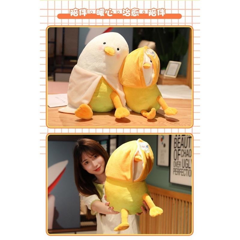 好芒鴨 芒果鴨 鴨子 鴨鴨 抱枕 娃娃 公仔 玩偶-細節圖8