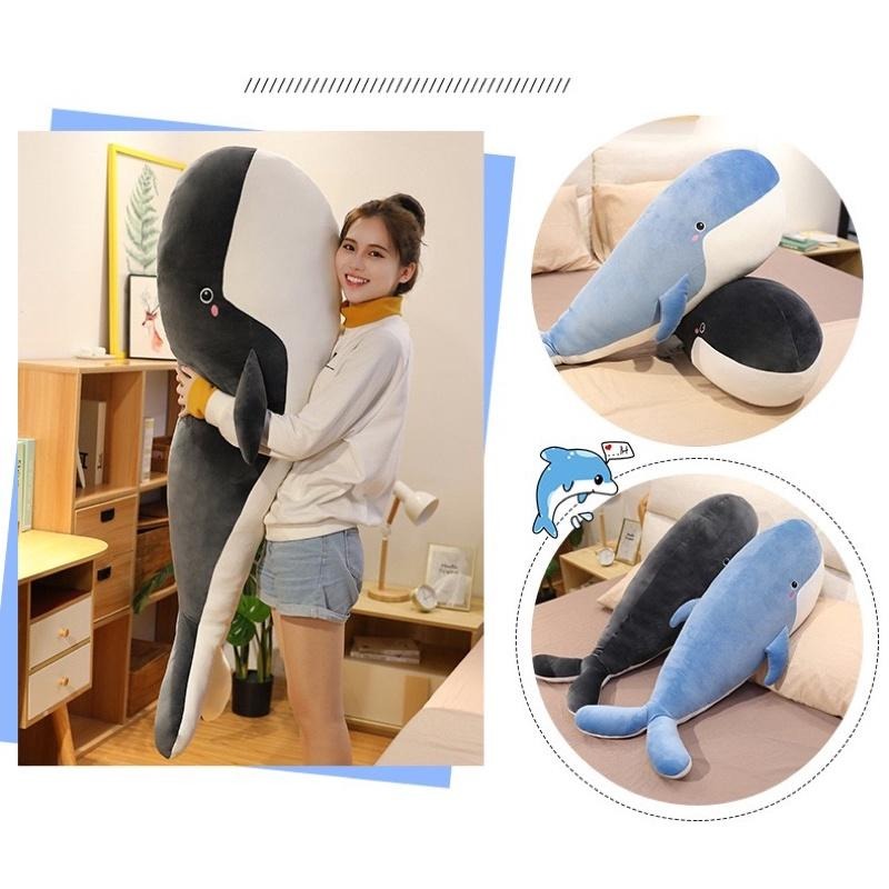 大鯨魚 鯨魚  抱枕 海洋生物 魚 長抱枕 公仔 玩偶 陪睡抱枕 娃娃-細節圖5