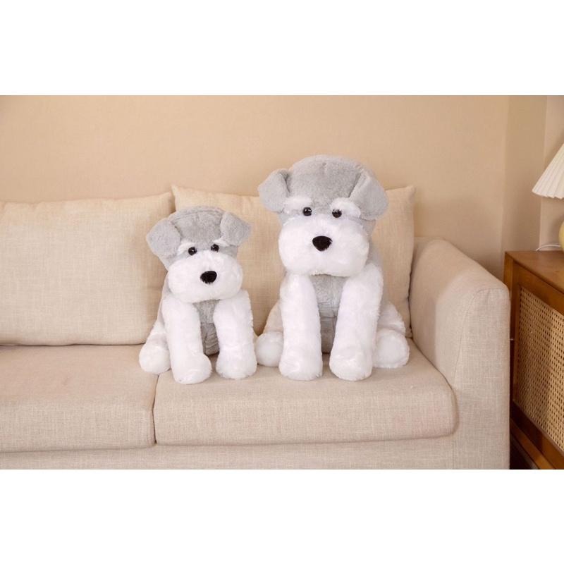 雪納瑞 狗狗 小狗 犬 動物 公仔 抱枕 玩偶-細節圖3