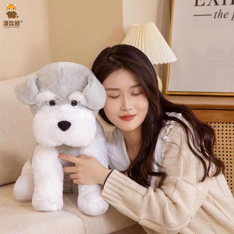 雪納瑞 狗狗 小狗 犬 動物 公仔 抱枕 玩偶-細節圖5