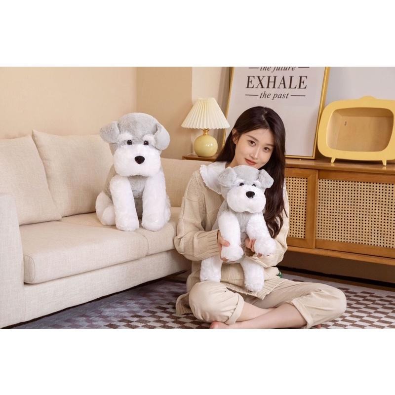 雪納瑞 狗狗 小狗 犬 動物 公仔 抱枕 玩偶-細節圖8