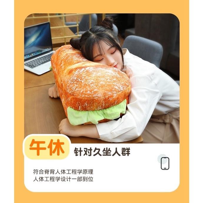 仿真 漢堡 麵包 面包 糖霜 坐墊 座墊 抱枕 靠腰 懶人沙發 坐墊-細節圖7