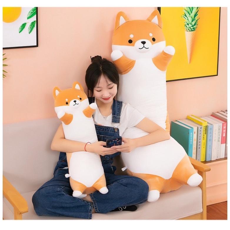 新 柴犬 小狗 狗狗 狗 動物 長條 抱枕 陪睡抱枕 枕頭夾腿抱枕禮品毛絨玩偶/午安枕/聖誕節生日禮物/動物/七夕情人-細節圖6