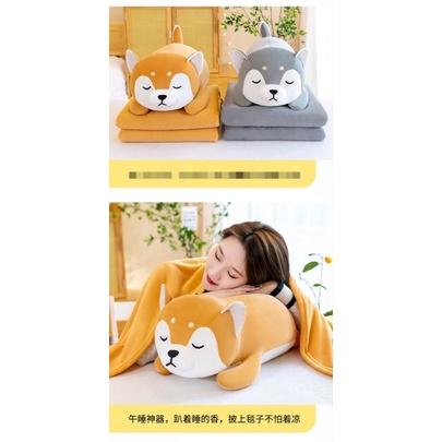 哈士奇 柴犬 小狗 狗狗 抱枕 抱枕 長抱枕-細節圖2