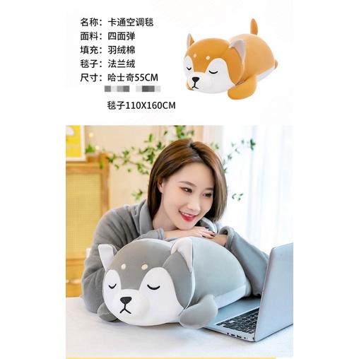 哈士奇 柴犬 小狗 狗狗 抱枕 抱枕 長抱枕-細節圖6