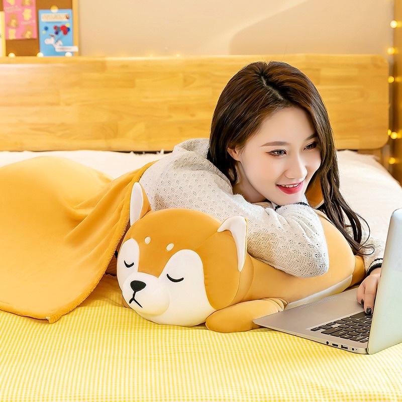 哈士奇 柴犬 小狗 狗狗 抱枕 抱枕 長抱枕-細節圖8