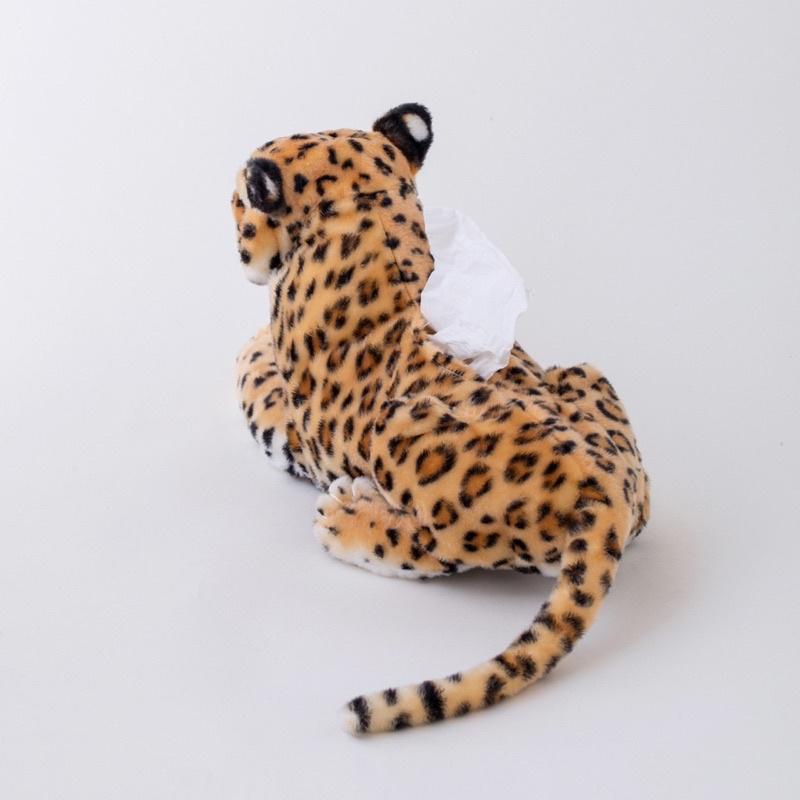 仿真老虎 豹 白老虎 面紙盒衛生紙盒 車用居家汽車出行必備網紅仿真動物紙巾盒老虎豹子公仔紙巾盒 面紙套-細節圖6