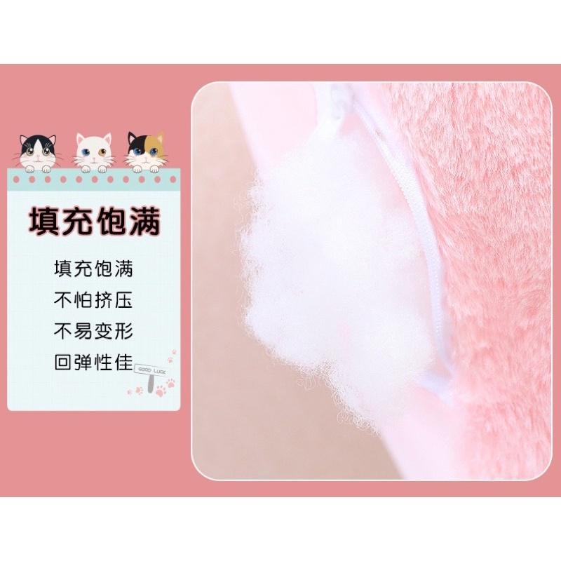 美甲貓爪 貓咪 貓腳 涼感 冰絲 長條 抱枕 玩偶 公仔 靠腰 枕頭 娃娃 陪睡抱枕-細節圖5
