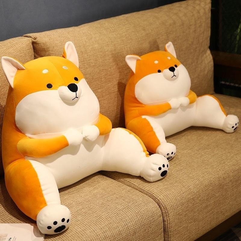 哈士奇 柴犬 羽絨棉 狗 小狗 QQ靠腰墊 靠腰 抱枕 枕頭 動物 小狗 狗狗 抱枕 腰墊 生日 情人節 聖誕節 禮物-細節圖2