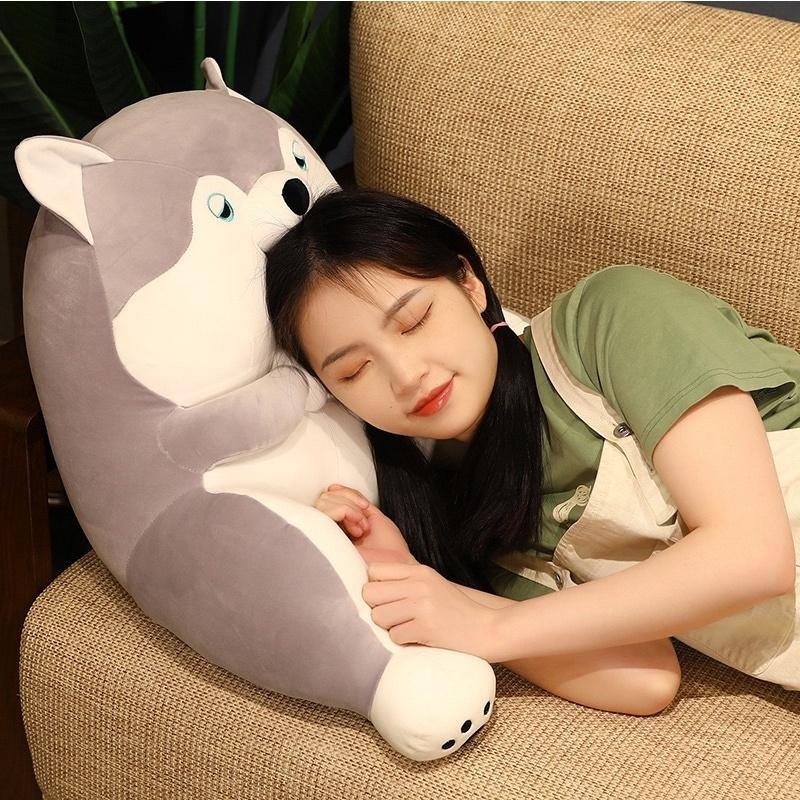 哈士奇 柴犬 羽絨棉 狗 小狗 QQ靠腰墊 靠腰 抱枕 枕頭 動物 小狗 狗狗 抱枕 腰墊 生日 情人節 聖誕節 禮物-細節圖4