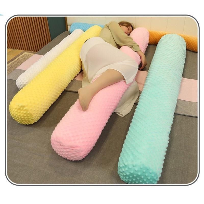 可拆洗 豆豆絨 素面 長條 長 抱枕 玩偶 公仔 娃娃 陪睡抱枕 嬰兒床圍 枕頭 靠腰-細節圖5