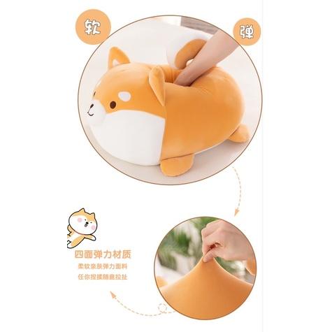 胖胖柴犬 抱枕 有鰓紅款 娃娃 玩偶-細節圖3