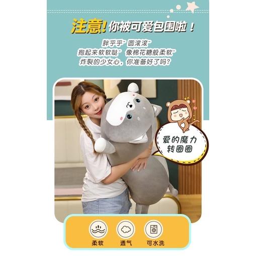 可拆洗 胖胖款 粉紅豬 哈士奇 小白兔 小熊 長條 大抱枕 陪睡抱枕 玩偶 公仔 生日 情人節 禮物-細節圖6