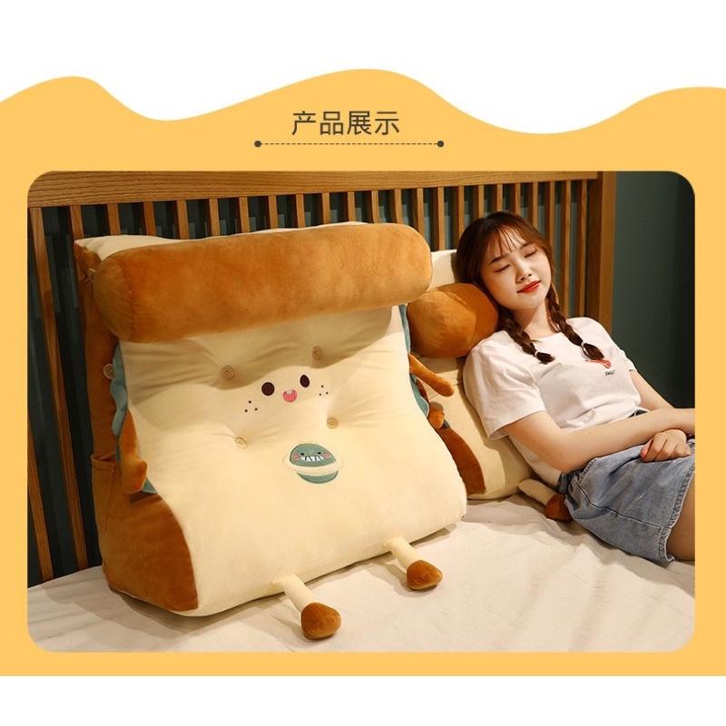 升級加大款 面包 抱枕 麵包 土司 吐司 三角 靠墊 靠枕  三角枕 床頭靠背枕 抬腿枕 跨腳枕 趴墊枕 哺乳墊-細節圖3