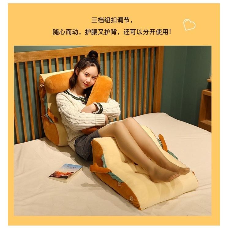 升級加大款 面包 抱枕 麵包 土司 吐司 三角 靠墊 靠枕  三角枕 床頭靠背枕 抬腿枕 跨腳枕 趴墊枕 哺乳墊-細節圖4