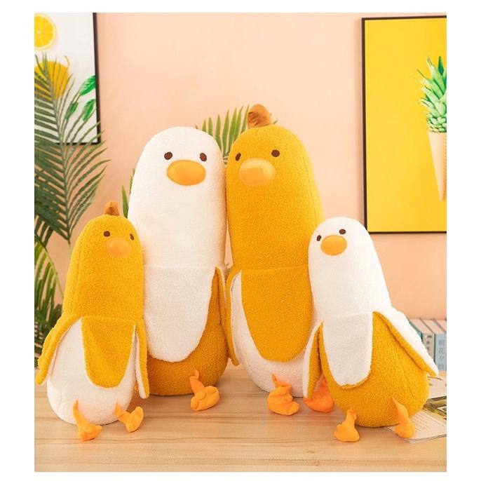 香蕉 鴨 香蕉鴨 鴨子 鴨鴨 抱枕 公仔 娃娃 抖音 長抱枕 公仔 娃娃 靠腰 枕頭 抱枕-細節圖7