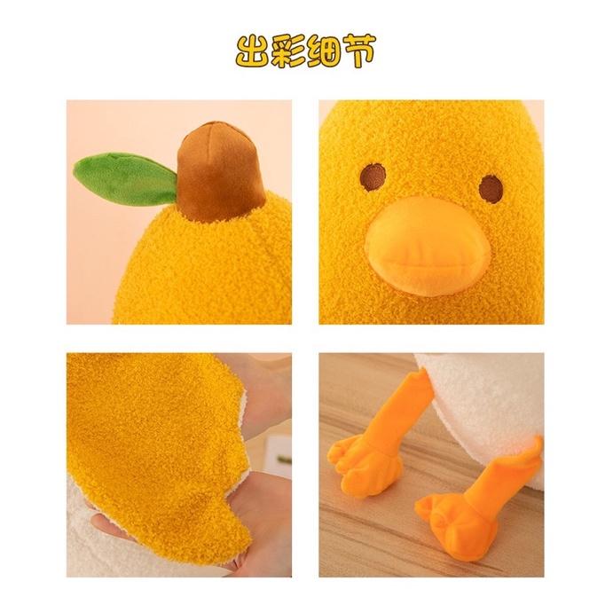 香蕉 鴨 香蕉鴨 鴨子 鴨鴨 抱枕 公仔 娃娃 抖音 長抱枕 公仔 娃娃 靠腰 枕頭 抱枕-細節圖8