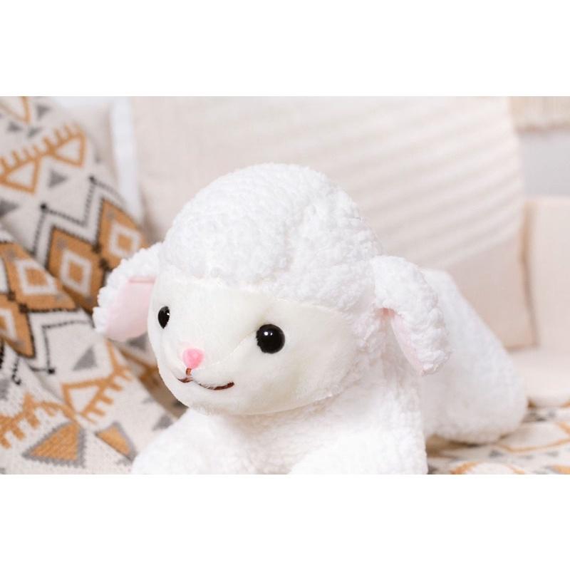 羊 綿羊 家羊 白羊 長抱枕 抱枕 玩偶 娃娃 公仔 靠腰 枕頭-細節圖7