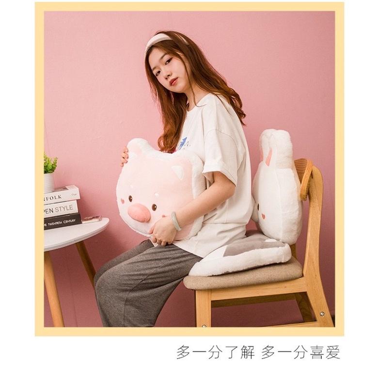 大頭抱枕 老虎 兔子 小豬  豬 哈士奇抱枕 抱枕 枕頭 靠腰墊 玩偶 公仔 娃娃 動物抱枕 聖誕節交換 生日情人節禮物-細節圖6
