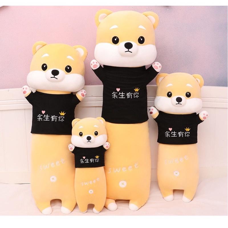 穿衣款柴犬 狗狗 動物 長條 夾腿 抱枕 餘生有你 抱枕 玩偶 公仔 娃娃  生日 情人節 聖誕節 交換 禮物-細節圖5