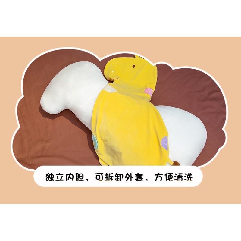 可拆洗 羽絨棉長抱枕 恐龍長抱枕 長頸鹿 長抱枕 羊駝長抱枕 羊咩咩 羊 長抱枕 床圍枕 睡覺抱枕 睡覺夾腿枕-細節圖8