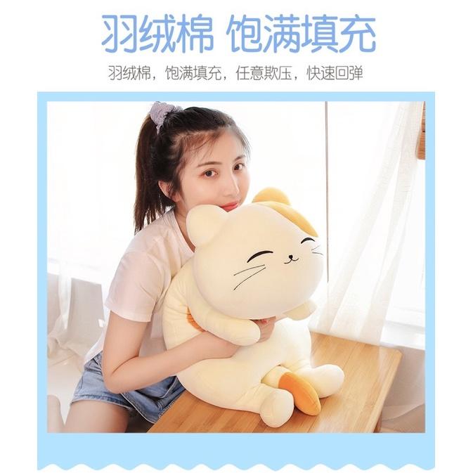 可愛瞇瞇眼 貓咪 趴趴款 貓 小貓 抱枕 玩偶 娃娃 公仔 聖誕節 情人節 生日 交換禮物-細節圖7