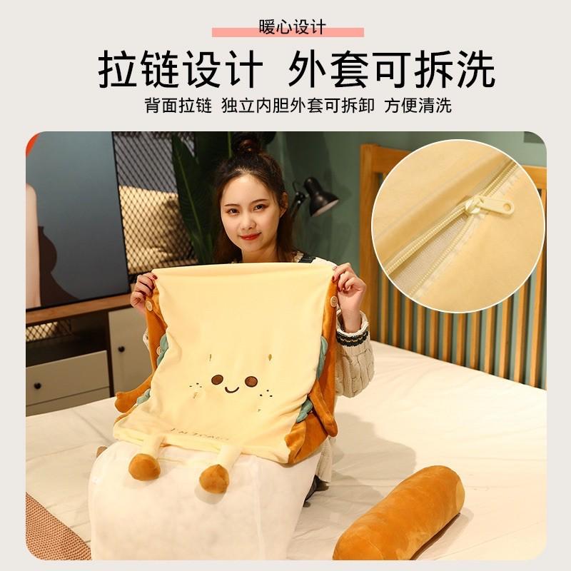 加高三角靠枕～可拆洗 土司 貓咪貓爪三角枕 麵包吐司加高三角靠墊枕 床頭靠背枕 抬腿枕 跨腳枕 趴墊枕 哺乳墊-細節圖3