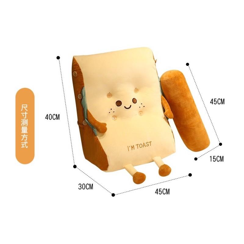 加高三角靠枕～可拆洗 土司 貓咪貓爪三角枕 麵包吐司加高三角靠墊枕 床頭靠背枕 抬腿枕 跨腳枕 趴墊枕 哺乳墊-細節圖6
