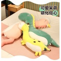 E款卡通S型動物長條抱枕獨角獸側睡夾腿枕恐龍絨毛玩具床頭靠墊兒童睡覺安撫枕生日交換禮物可拆洗-細節圖3