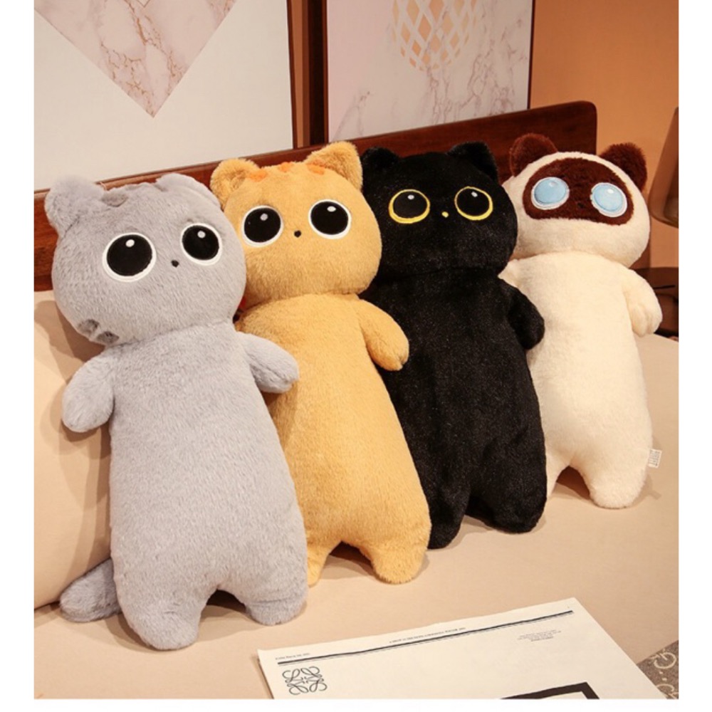 黑貓 黃貓 灰貓 貓咪 貓咪抱枕 貓 小貓 動物 寵物 抱枕 長條 抱枕 長 抱枕 陪睡抱枕 情人節 生日 禮物-細節圖6