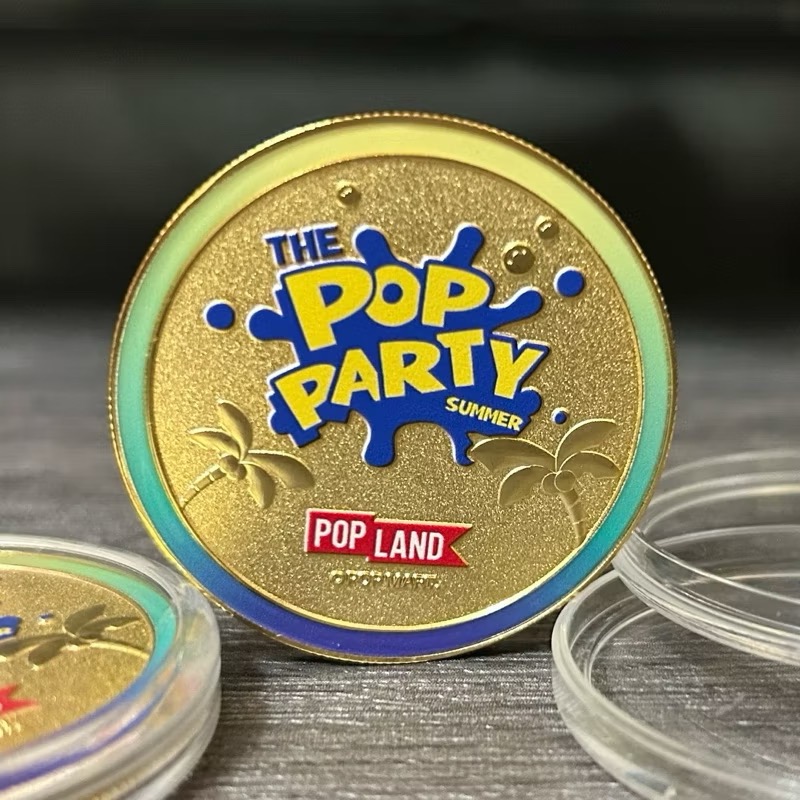 現貨 Labubu Mokoko 泡泡瑪特城市樂園限定 紀念幣 夏日限定款-細節圖3