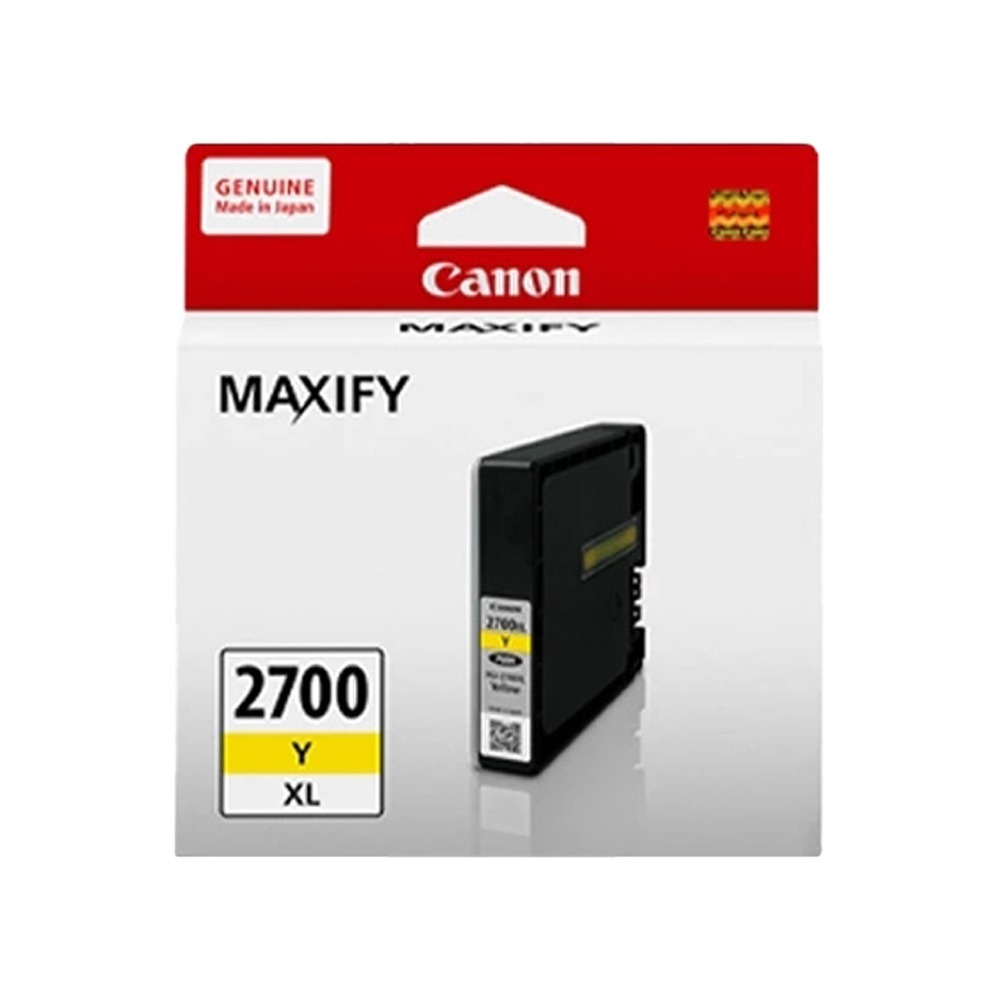 CANON PGI-2700XL Y 黃色 原廠墨水匣《含台灣保固標籤貼紙》PGI2700XL-細節圖2