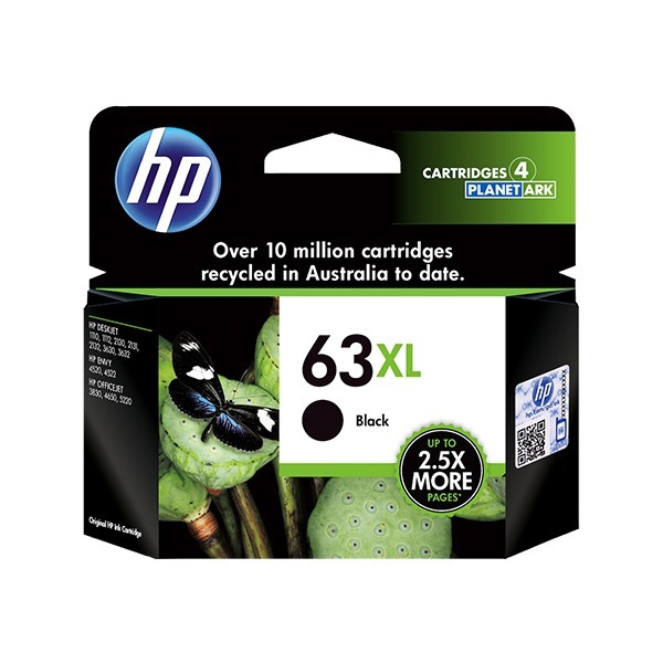HP 63XL 黑色 大容量 原廠墨水匣《適1110 2130 2132 3632 5220 3830》-規格圖2