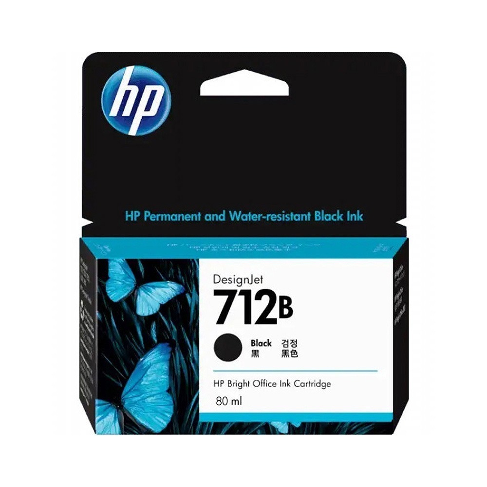 HP 712B BK 黑色 原廠盒裝墨水匣《適用 T250 T650》-細節圖2