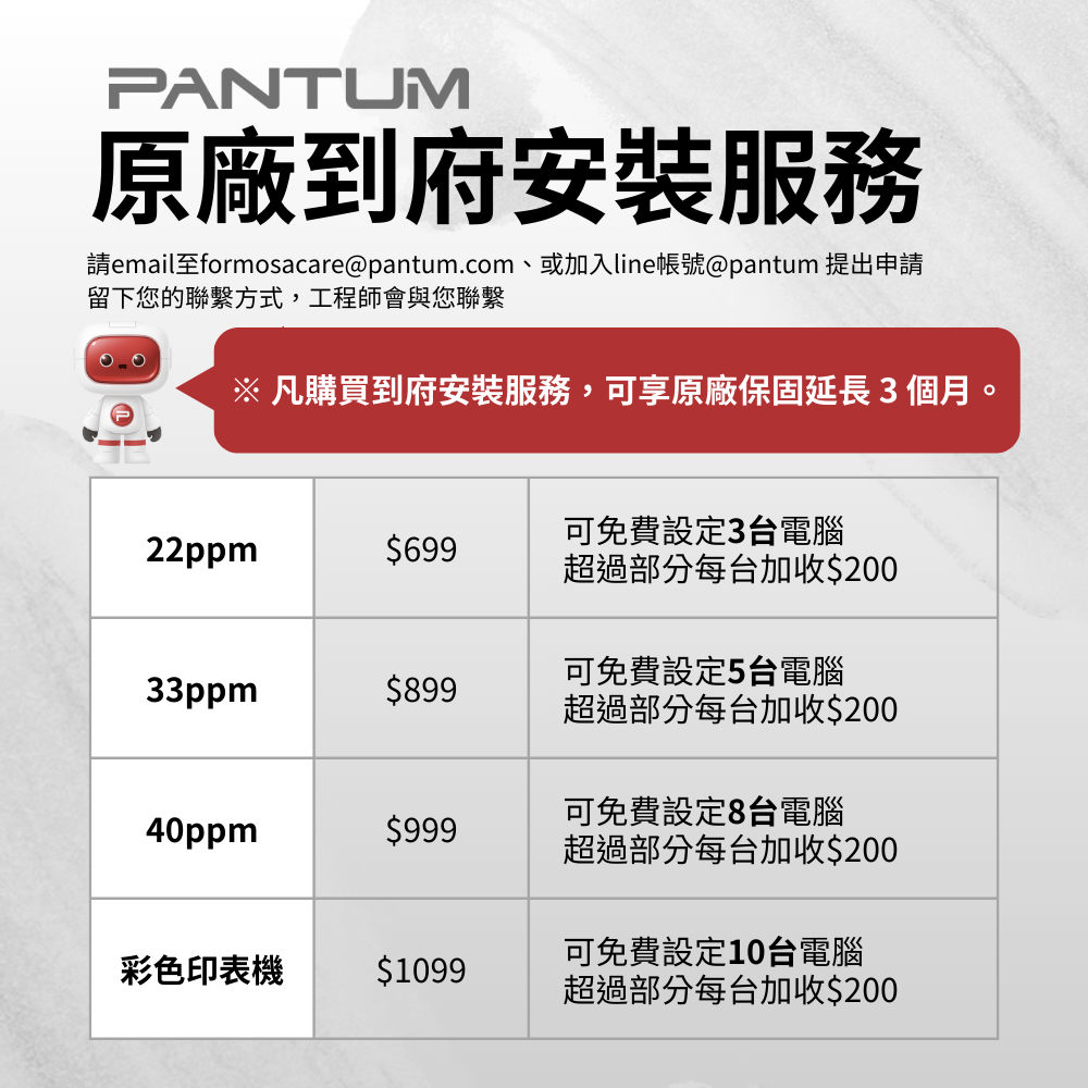 PANTUM 奔圖 M6600NW【送折疊手機架】黑白雷射印表機 《最長3年保固》影印 掃描 傳真 WIFI 宅配單-細節圖5