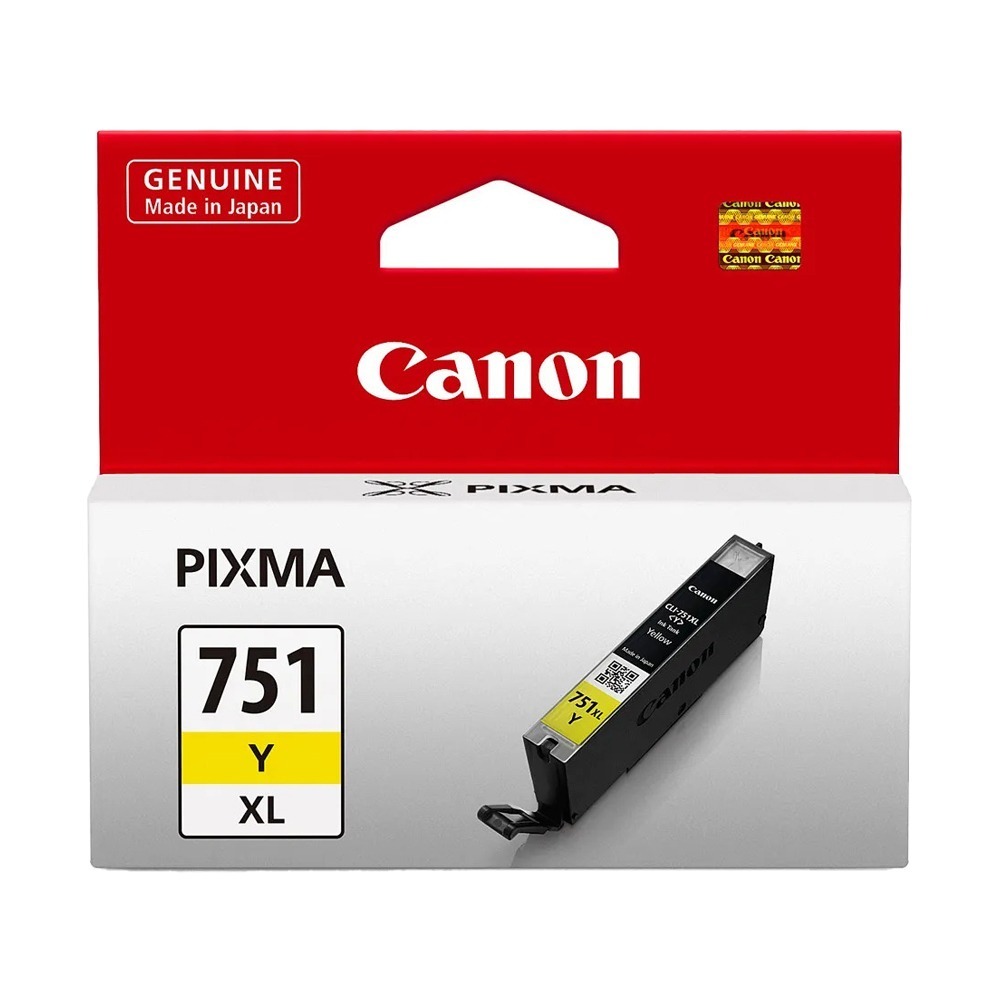 CANON  CLI-751XL Y 黃色 原廠墨水匣《含台灣保固標籤貼紙》CLI-751XL-規格圖2